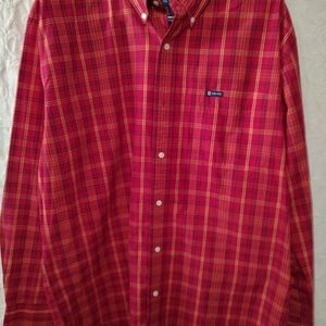CHAPS Bundle Of 3 Mens Long Sleeve Dress Shirts Plaid Xl